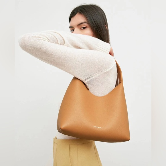 NEW Mansur Gavriel Small Soft Candy Shoulder Bag in Burgundy, Quiet Luxury! - Picture 5 of 15